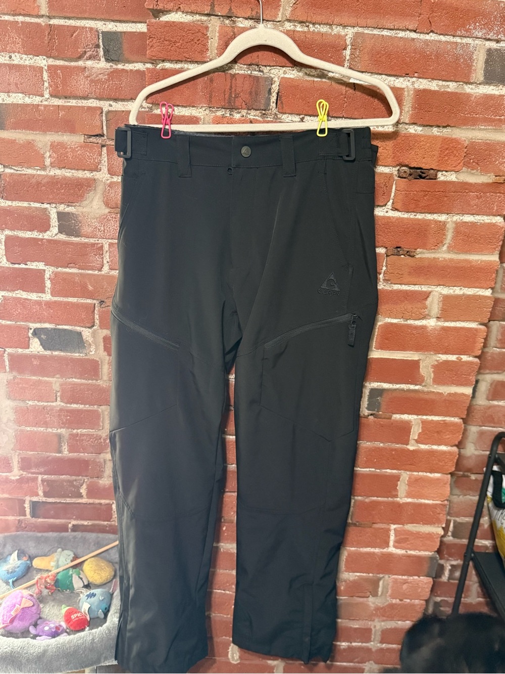 Black Outdoor Softshell Snow Pants